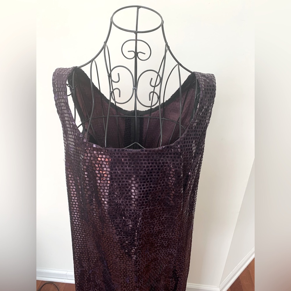 Fabulous Two-Piece Custom Sequence Gown & Feather… - image 5